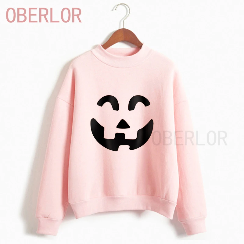 

New Autumn Hoodies For Women Casual Pocket Snowman Sweatshirts Print Hoodies O-Neck Womens Happy Halloween Day Hoodie