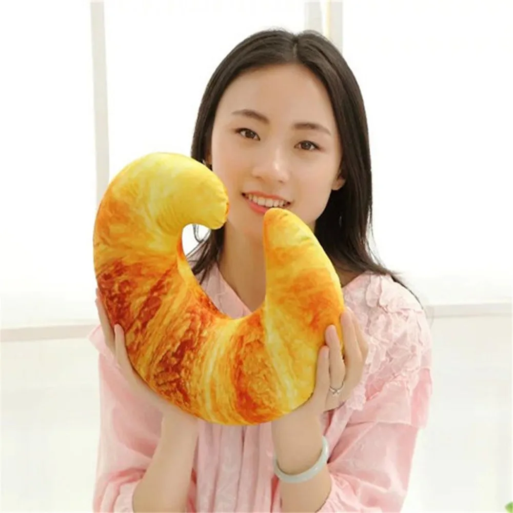 Плюшевые игрушки имитация креветки u образная Подушка мультфильм круассан перец