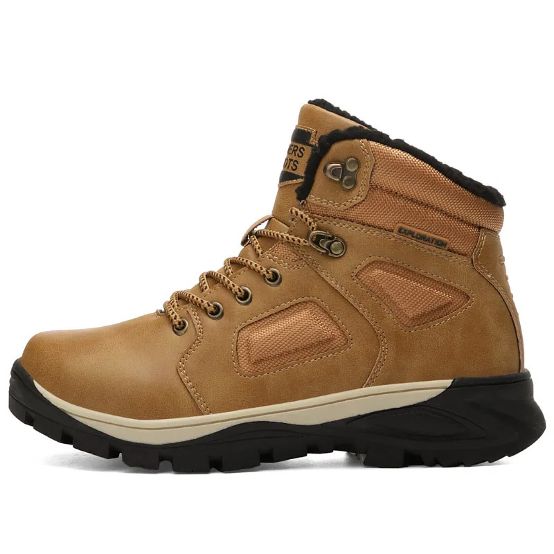 

Winter Men Boots Waterproof Warm platform bootsMen Outdoor Winter Work men's casual shoes tactical Ankle boots