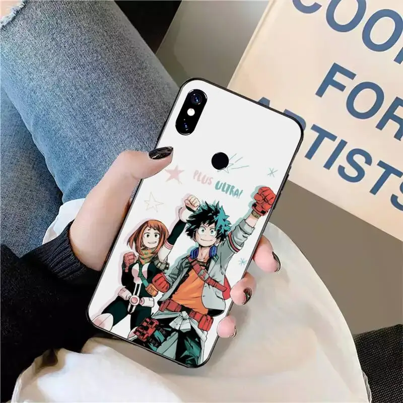 

Anime My Hero no Hero Academia Phone Case For Xiaomi Redmi note 7 8 9 t max3 s 10 pro lite coque funda shell cover
