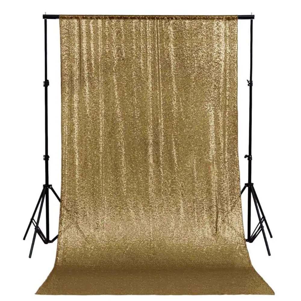 Copper Shinybauty 2 панели 2X10FT многоцветный Розовый блесток свадебный фон день рождения шторы украшения стены для Girls-M190820 - Цвет: Copper