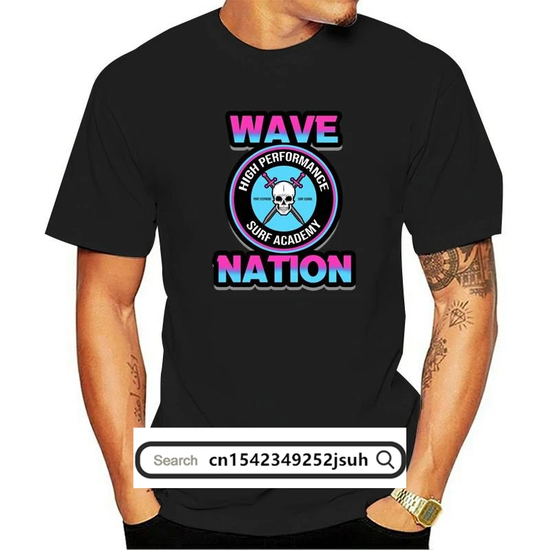 

2021 New Trendy Fashion T Shirt WAVE NATION Printed Casual Short-Sleeved T Shirt For Men And Women