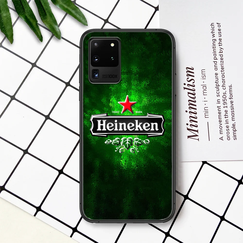 

Heineke Green Beer Liqueur Phone Case For Samsung Galaxy Note S 8 9 10 20 Plus E Lite Uitra black Prime Fashion Cell Silicone