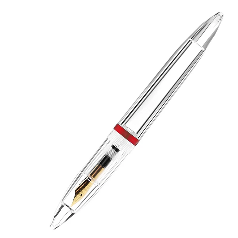 New 0.5mm перьевая ручка с пипеткой высокой емкости прозрачные ручки офисные