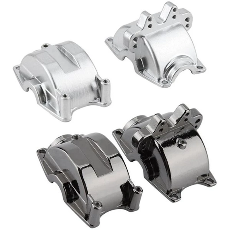 

2Pcs Aluminum Front and Rear Gear Box Set with Metal Shock Absorber Damper Upgrade Accessories 1/18 RC Car Parts,Yellow