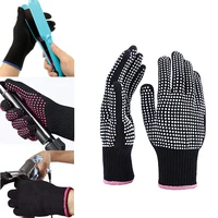 1pc single finger glove heat resistant hair straightener perm curling hairdressing thermal styling gloves hair care styling tool