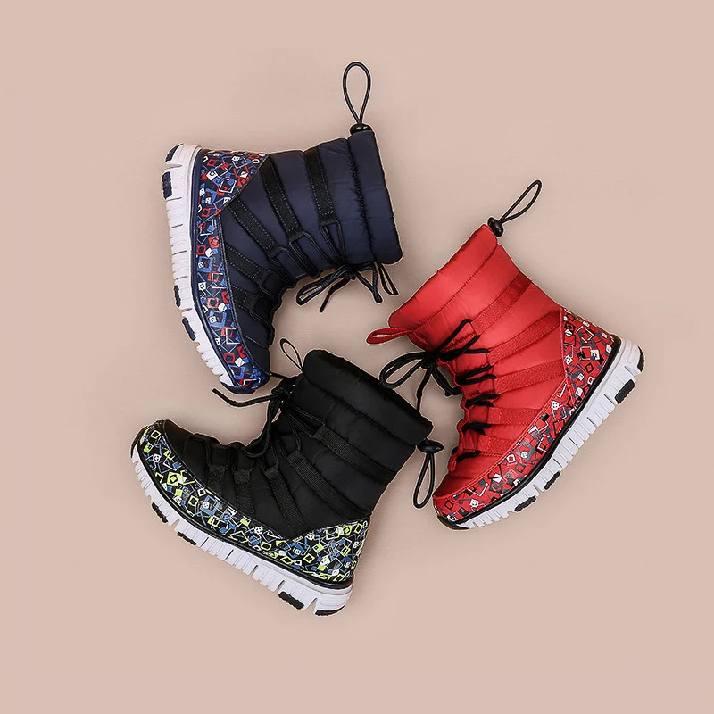 Зимняя обувь для детей теплая флисовая зимняя девочек и мальчиков Детские