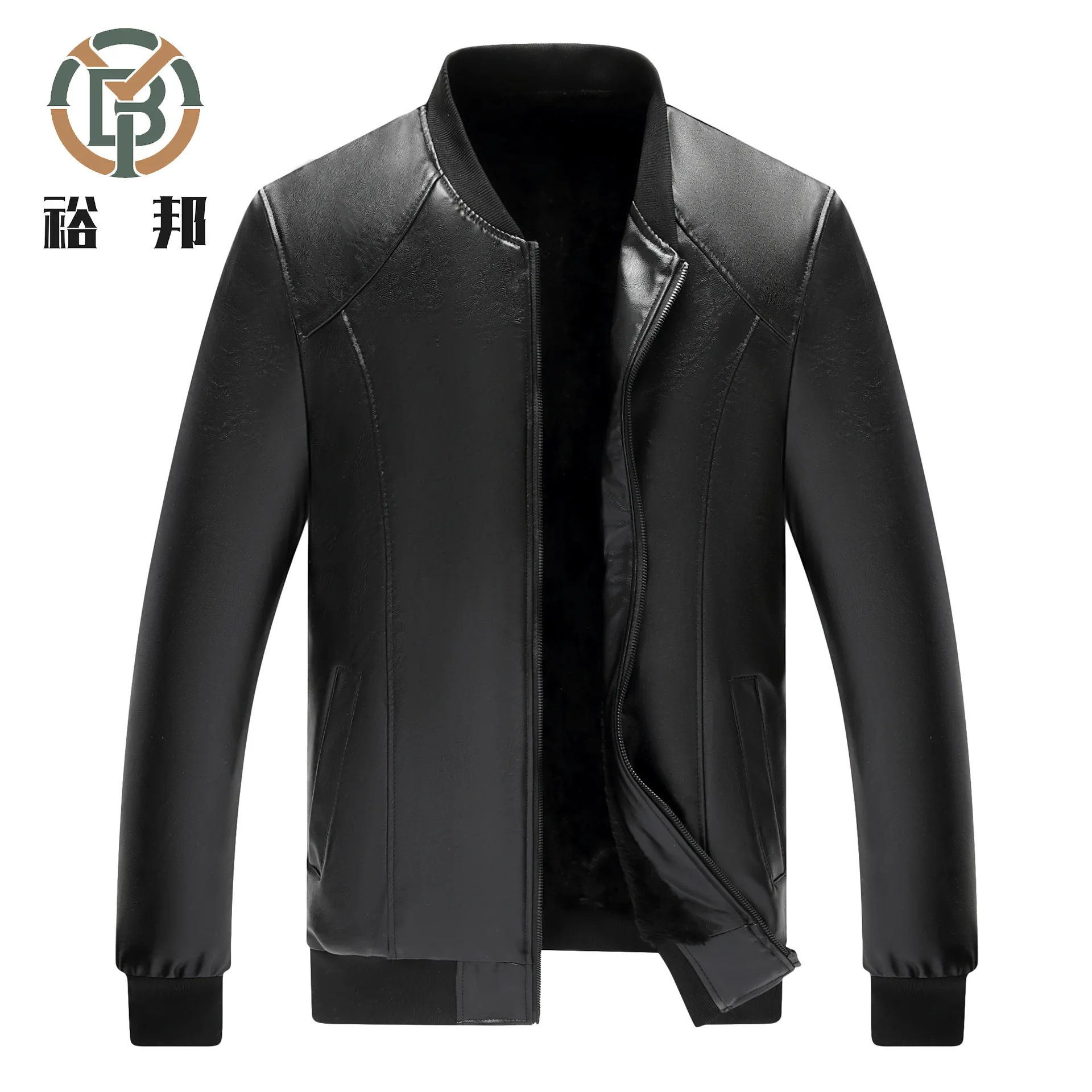 Новинка 2020 черная кожаная мотоциклетная куртка Толстая деловая повседневная