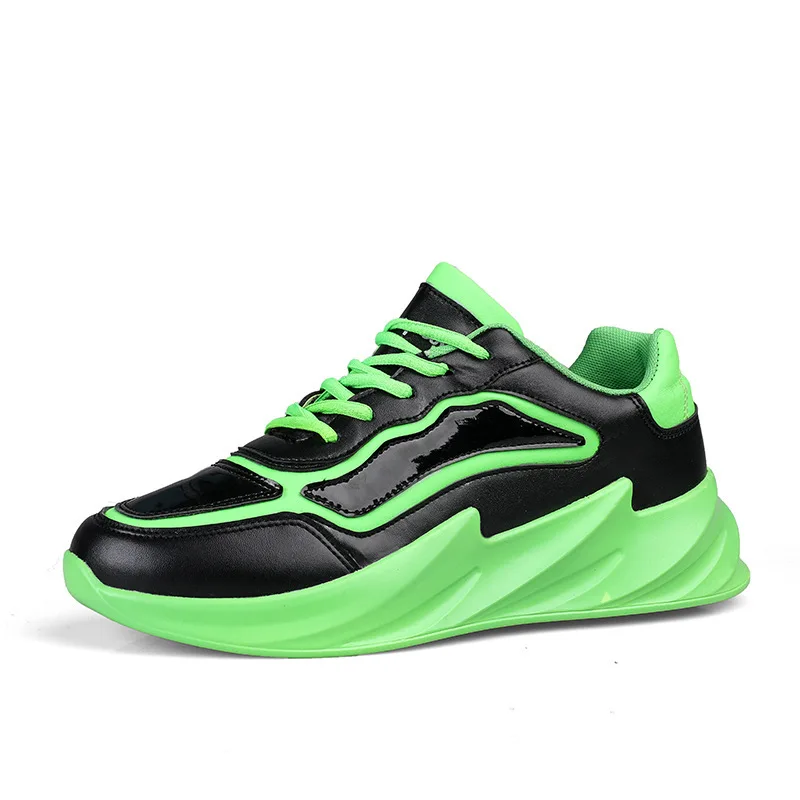 

Etienne Jr Men Spring Blade Sneakers Casual Thick-Soled Sports Shoes Leather Breathable Mixed Colors Waterproof Running Shoes