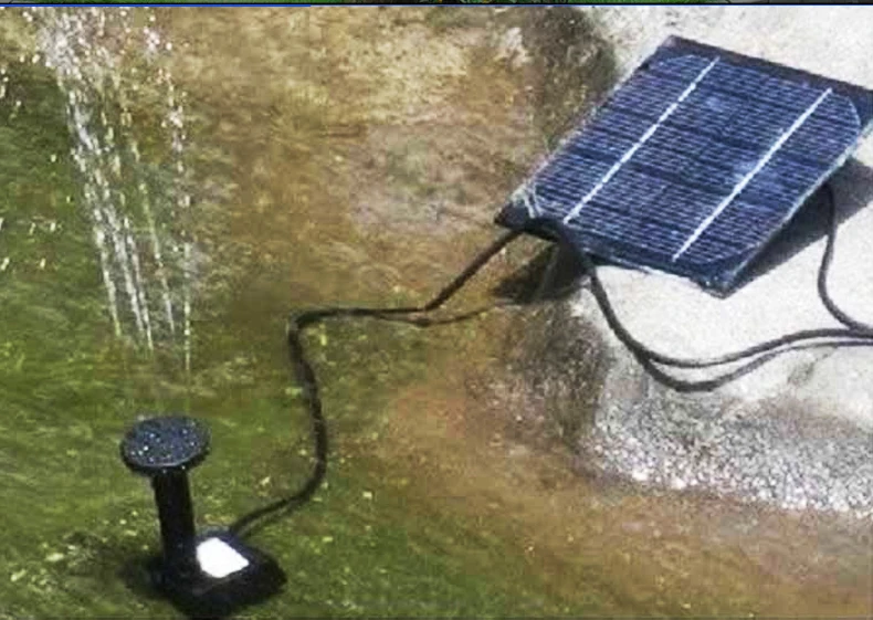 Солнечный водяной насос панель питания комплект для бассейна, подводный фонтан садовые растения оросительный фонтан Садовый пруд наружное украшение