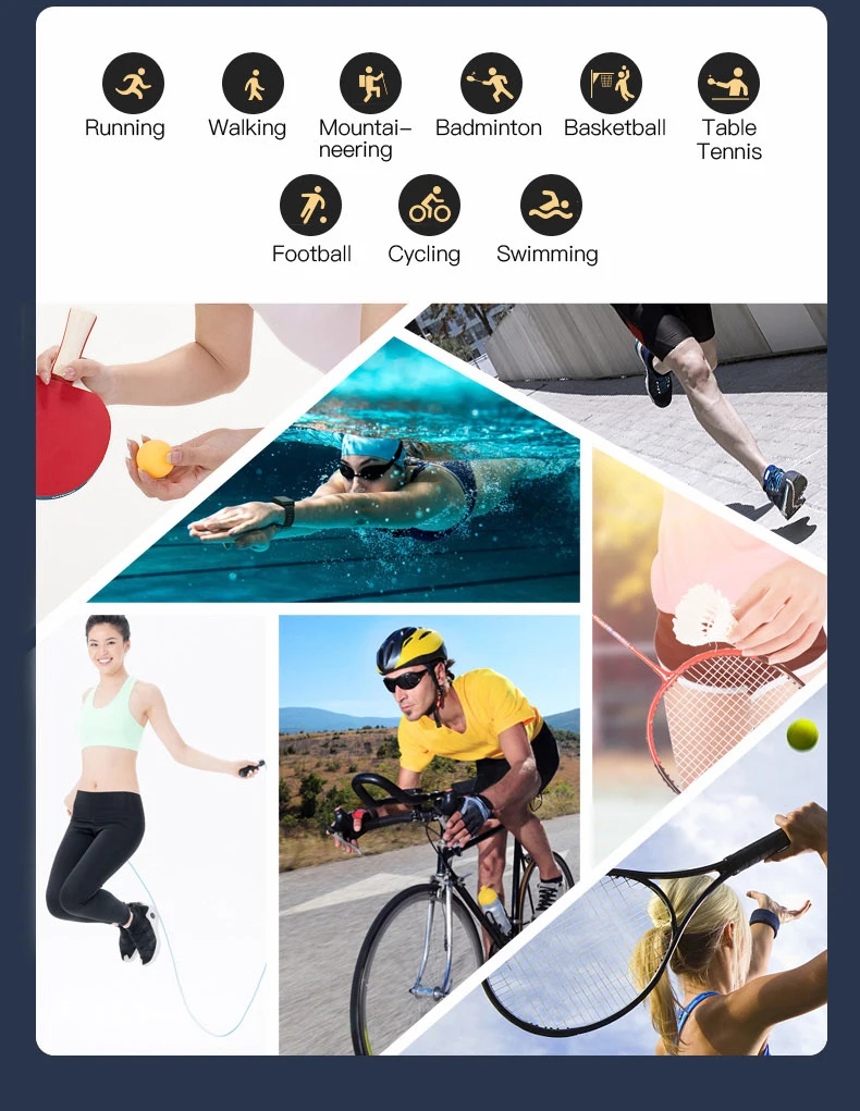 B6 Smart Fitness Watch ECG PPG HRV Heart Rate Blood Pressure Sleep Monitor Health Tracker Sport Bussiness IP68 Shake Control