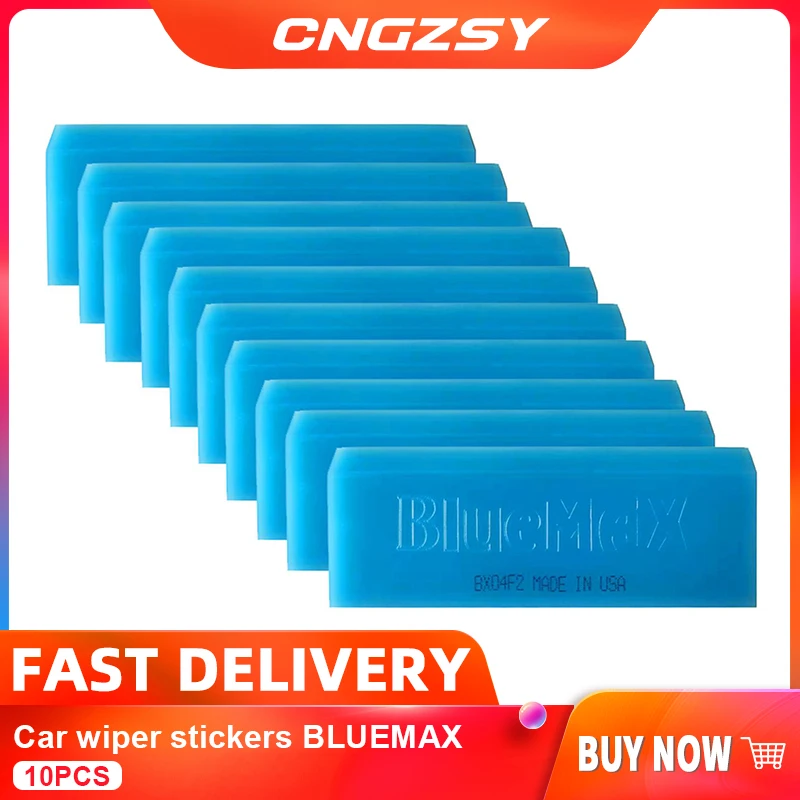 10pcs car water scraper paster bluemax window cleaning wiper washing squeegee for bathroom shower household mirror glass 10b02 free global shipping