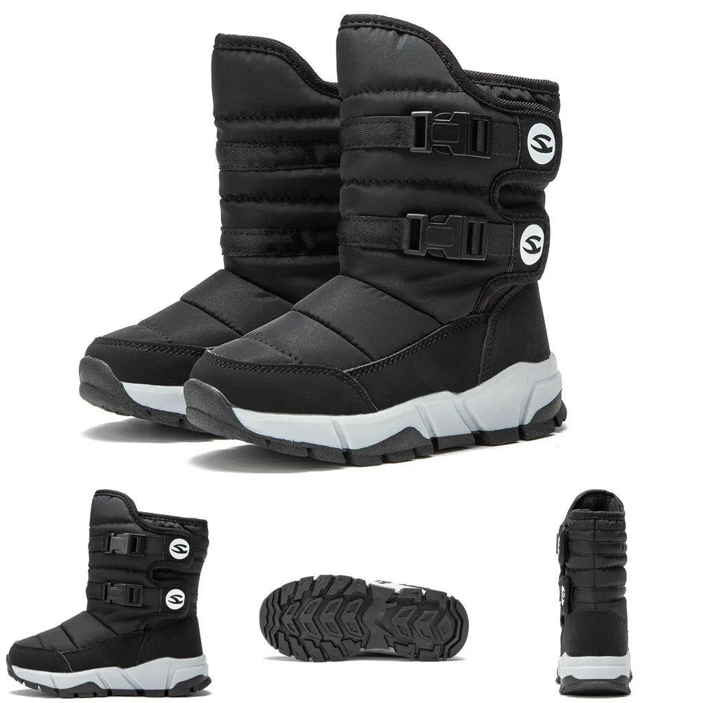 Детские ботинки для малышей зимняя обувь мальчиков и девочек Повседневные