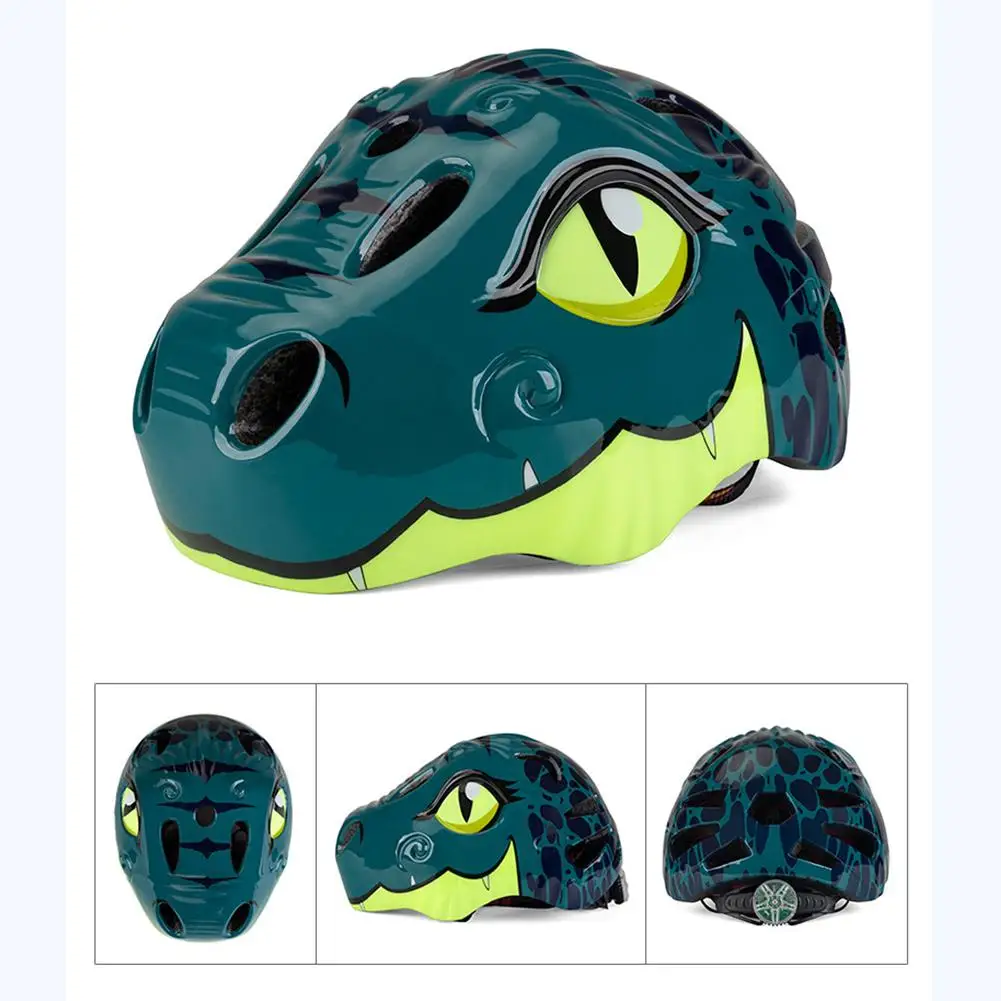 Детские велосипедные шлемы с мультипликационным динозавром Детский