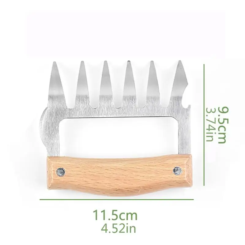 Нержавеющая барбекю гриль для приготовления пищи медведь мясо измельчение когти