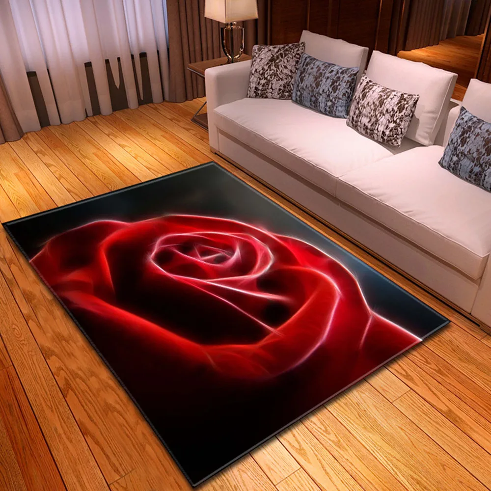 

Decoration Home Living Room Carpet Bedroom Sofa Mat Hallway Balcony Bathroom Floor Nordic Children's Bedside Plant Pattern Rug