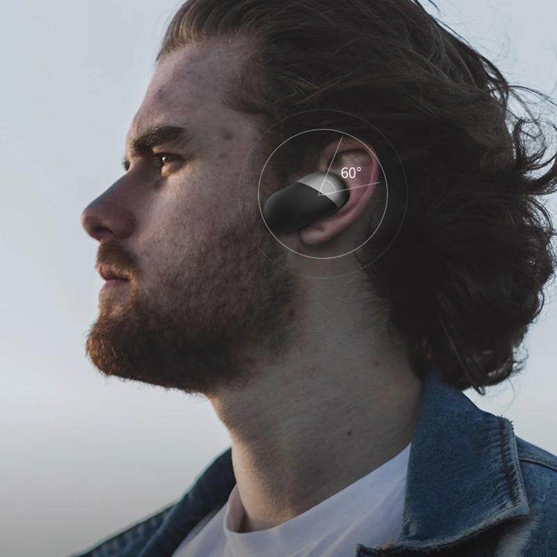 Беспроводная Bluetooth гарнитура NFC наушники вкладыши с шумоподавлением спортивные