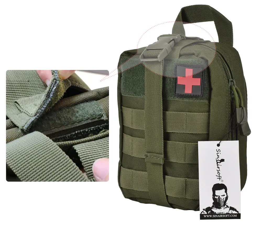 SINAIRSOFT нейлоновая сумка первой помощи Тактическая Molle медицинская сумка EMT аварийная EDC Rip-off выживания IFAK утилита для автомобиля страйкбол охота