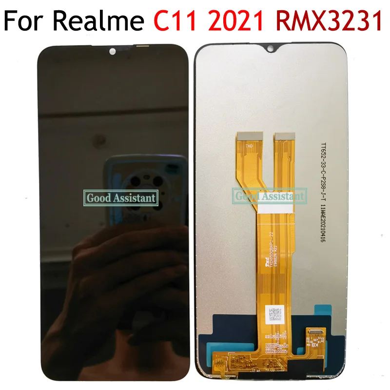 Оригинальный черный 6 5 дюймовый новый ЖК-дисплей для Oppo Realme C11 2021 RMX3231 с рамкой |