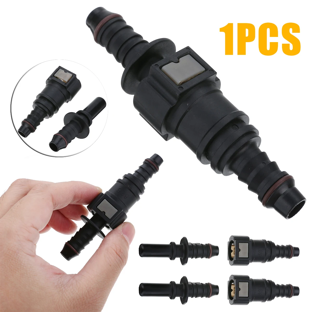 

1pc 8mm 9.89 Auto Car Fuel Line Hose Coupler Quick Release Connect Connector Accessories Parts
