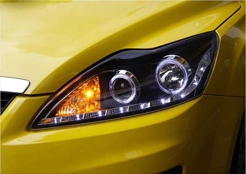 Автомобильные фары для Ford Focus 2009 2014 светодиодные передние биксеноновые линзы
