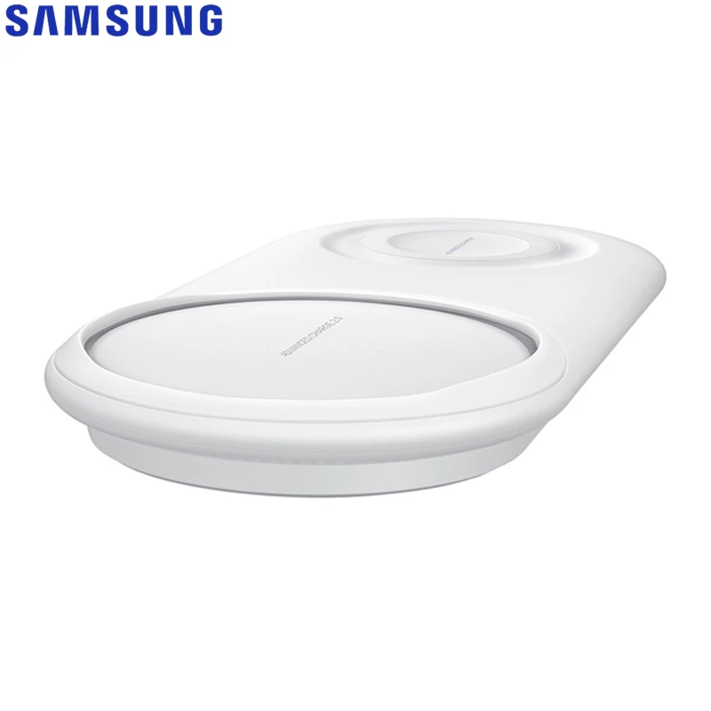 Быстрое беспроводное зарядное устройство QI Dual Pad EP-P5200 для samsung Galaxy Note8 Note9 Watch gear S2 huawei Mate20 Pro Xiaomi 9 Iphone XR Max
