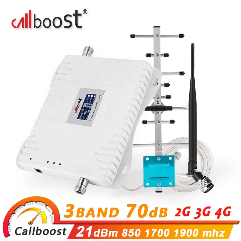 Трехдиапазонный усилитель сигнала 850 1700 1900 gsm 2g 3g 4g | Мобильные телефоны и