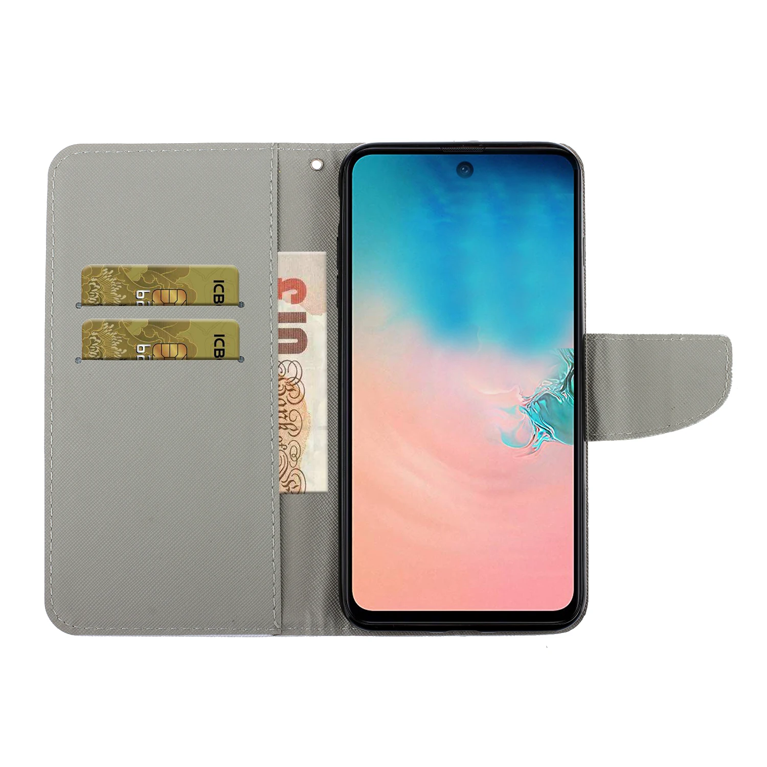 

Cartoon Luxury PU Leather Flip Wallet Phone Case For Samsung Galaxy A01 A11 A21 A31 A41 A51 A71 A12 A32 A42 A52 A72 A02s A21s