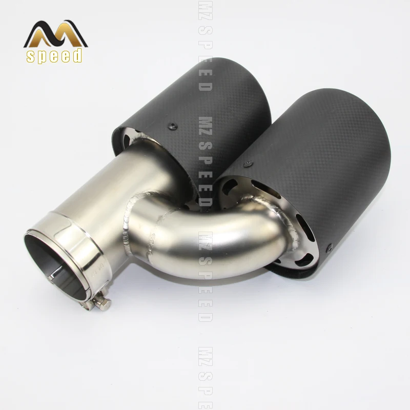 Автомобильные аксессуары трубы с двойным углеродным волокном из нержавеющей