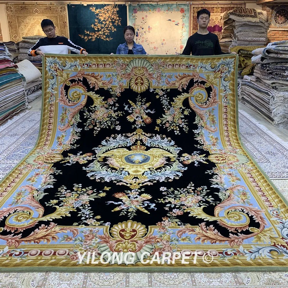 Yilong 9 55 'x 12 2' Шерстяные китайские коврики ручной работы из Новой Зеландии