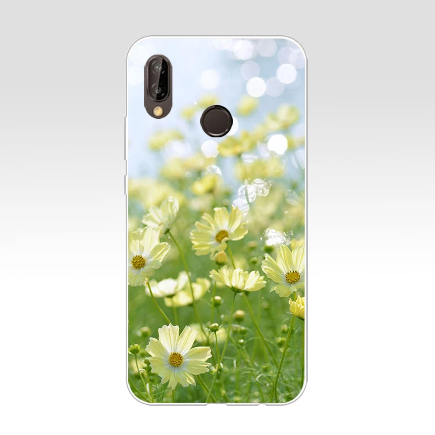 005FG Красный мак на черном стиле Мягкий Силиконовый ТПУ чехол для huawei Mate P20 P30 Llte Pro Y6