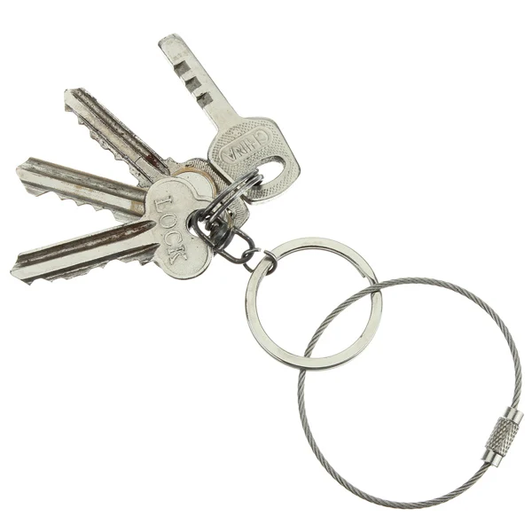 

10pcs Stainless Steel Screw Locking Wire Keychain Cable Key Rings Outdoor Accessory & Silver Tone D Swivel Trigger Hooks Key Rin
