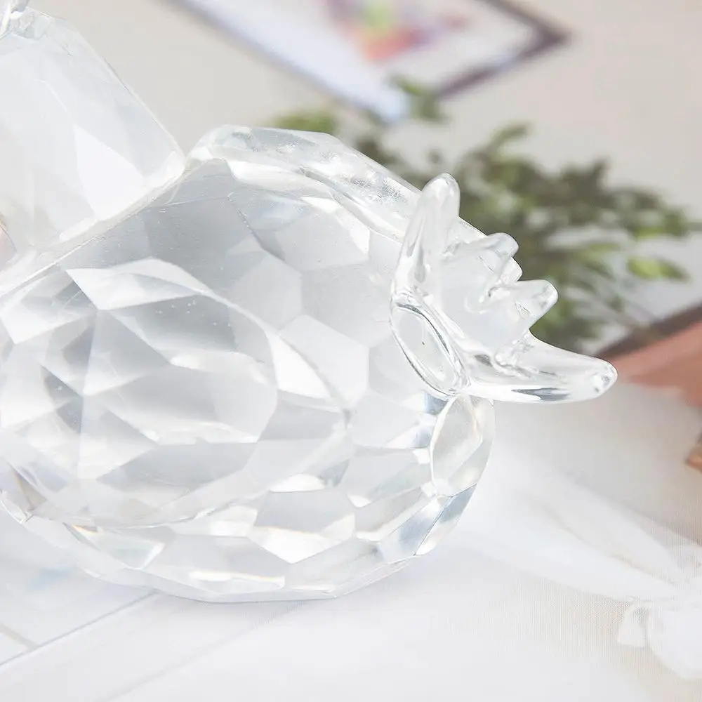 Хрустальная модная курица стеклянные фигурки украшение дома аксессуары