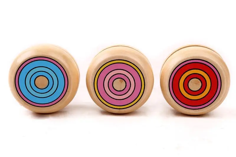 Деревянные игрушки Yoyo 1 шт. 4 5 см Классические Yo yo деревянные шарики для YO