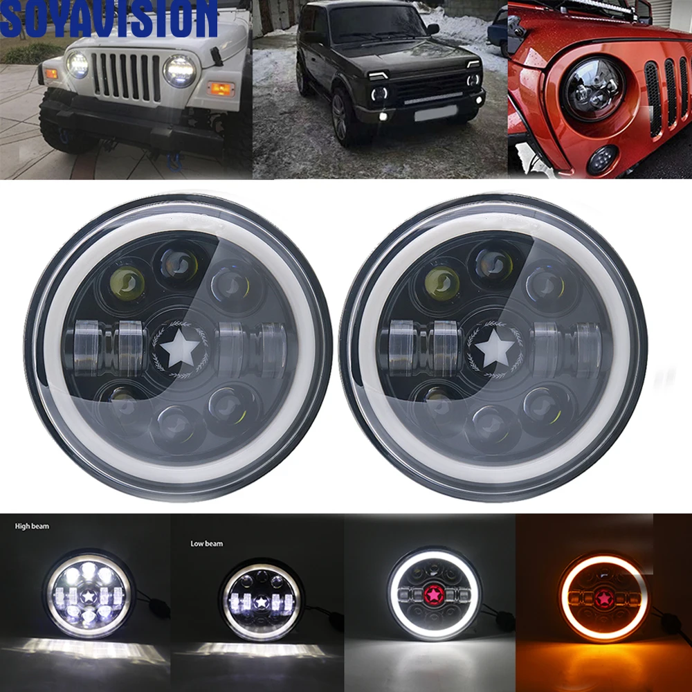 7 &quotсветодиодный фары Halo Ангельские глазки огни для Мазда Miata MX5 H6024 90 97 Suzuki