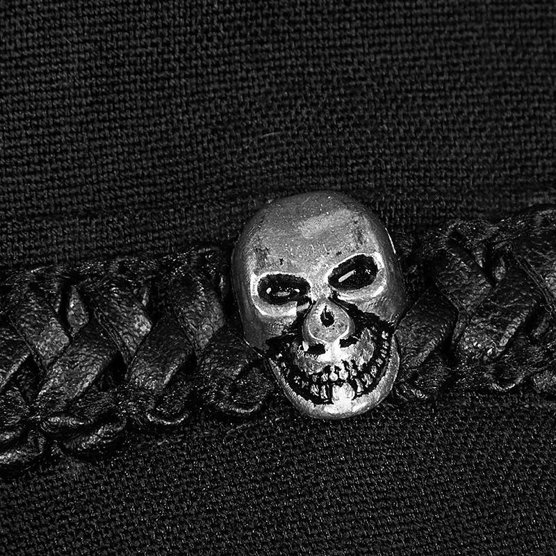 Женская рубашка в стиле панк с коротким рукавом и регулируемой талией|black blouse|women