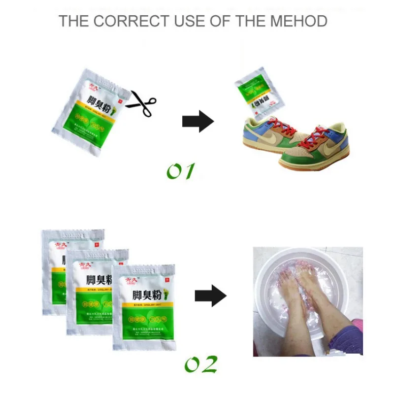 10 упаковок порошковый порошок для удаления грибковых инфекций ухода за ногами у