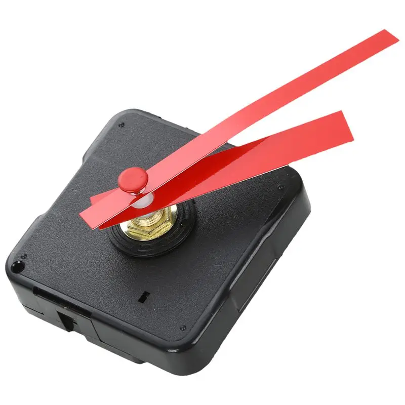 

Retail 1 Set Silent Wall Clock Quartz Mechanism Black and Red DIY Wall Clock Quartz Clock Hour / Minute Hand Clock Movement
