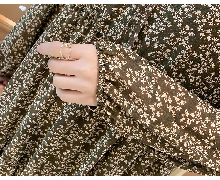 Женское свободное шифоновое платье весна лето 2020 новое модное женское винтажное