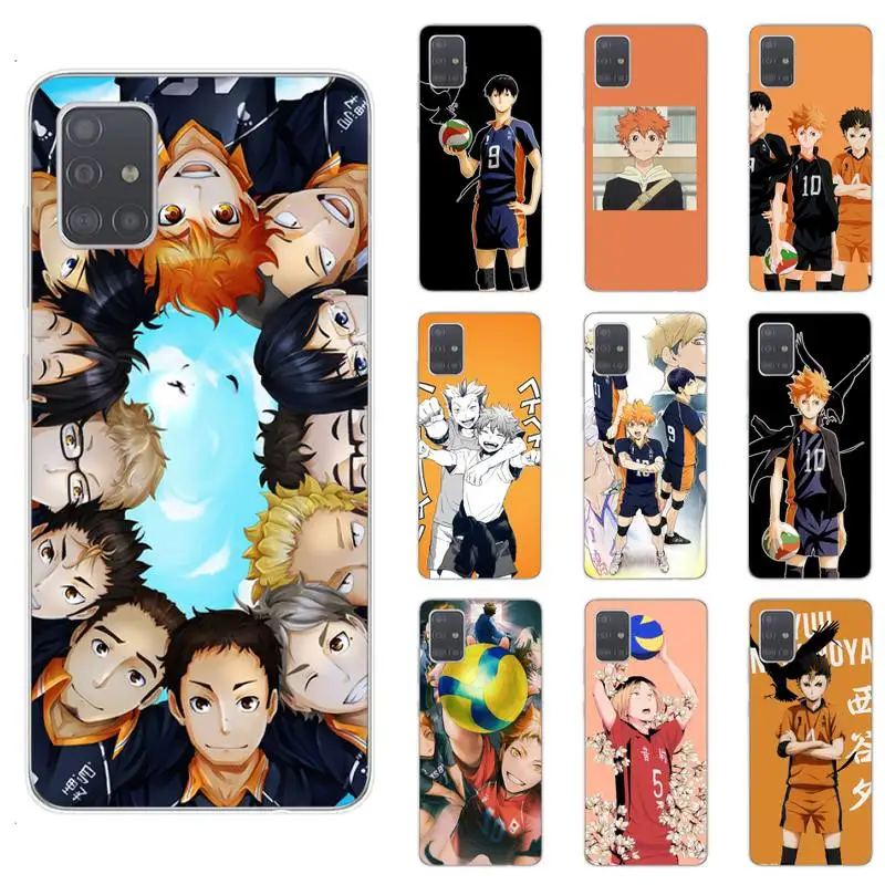 

Haikyuu Volleyball Boy Clear Phone Case For Samsung S4 S5 S6 S7 Edge S8 S9 S10 Plus S20 Lite Note20 Ultra A71 A21S Cover Coque