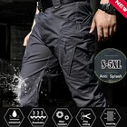Брюки-карго мужские тактические, модные штаны в стиле милитари со множеством карманов, повседневные облегающие водонепроницаемые быстросохнущие штаны для походов, 5XL, на осень