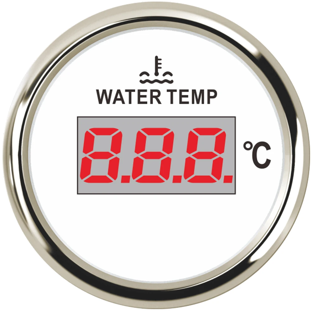 Автомобильный цифровой измеритель температуры воды в лодке 52 мм для автомобиля