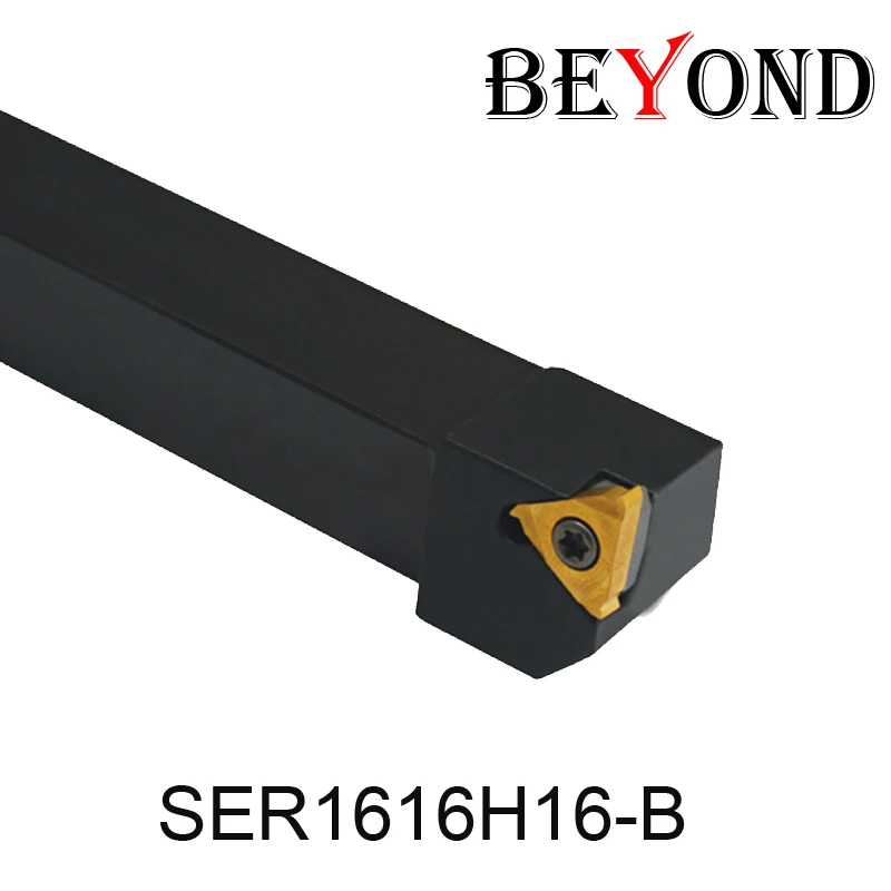 BEYOND SER токарный станок внешний резьбонарезной держатель инструмента SER1616H16-B SEL1616H16-B токарный станок бурильная режущая установка бар карбидные вставки ЧПУ