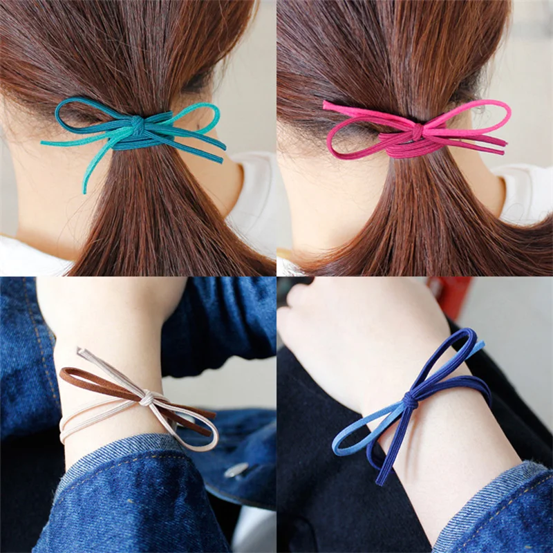 

Women Hair Accessories Elastic Ties Set Fashion Girls Ponytail Holders Rubber Band Scrunchie Elastic Hairband French Style