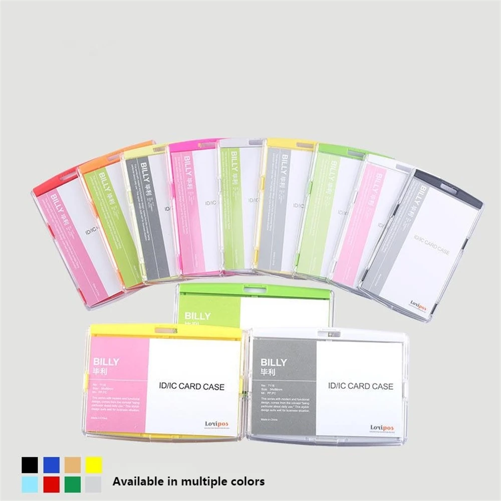 

Acrylic 10pcs Badges Passport Ic Work Permit Name Tag Employeeid Card Holder 86*54mm