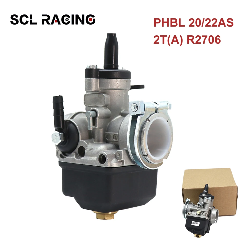 Карбюратор мотоциклетный Alconstar PHBL 20AS/22AS 2T(A) R2706/R2707 для мотоцикла Biland 250 Tiger Cub 2T 20 мм