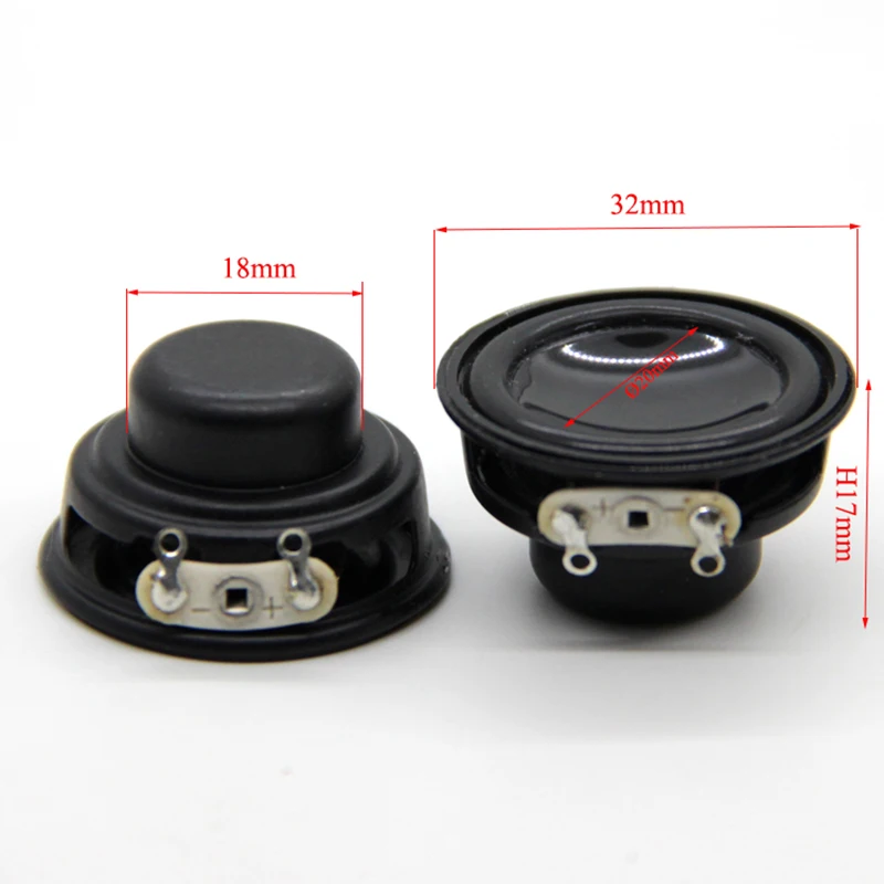 Полнодиапазонный квадратный звуковой динамик 3 Вт 4 Ом двойной Магнитный