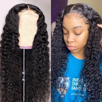 peruvian water wave lace front wigs for black women pre plucked 4x4 lace closure human hair wig
