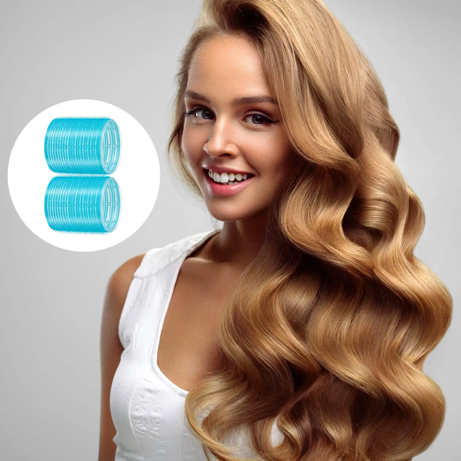 

55 mm Self Grip Hair Rollers Set Jumbo Size Self Holding Rollers Hair Clips Hairdressing Curlers Hair Curlers Rollers Set
