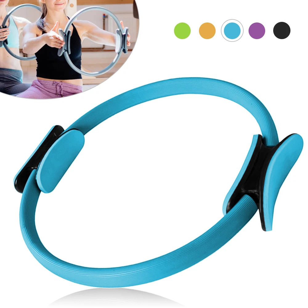 

Home exercise 16 Inch Yoga Pilates Ring Workouts Exercise Fitness Resistance Training Circle Fitness Equipment